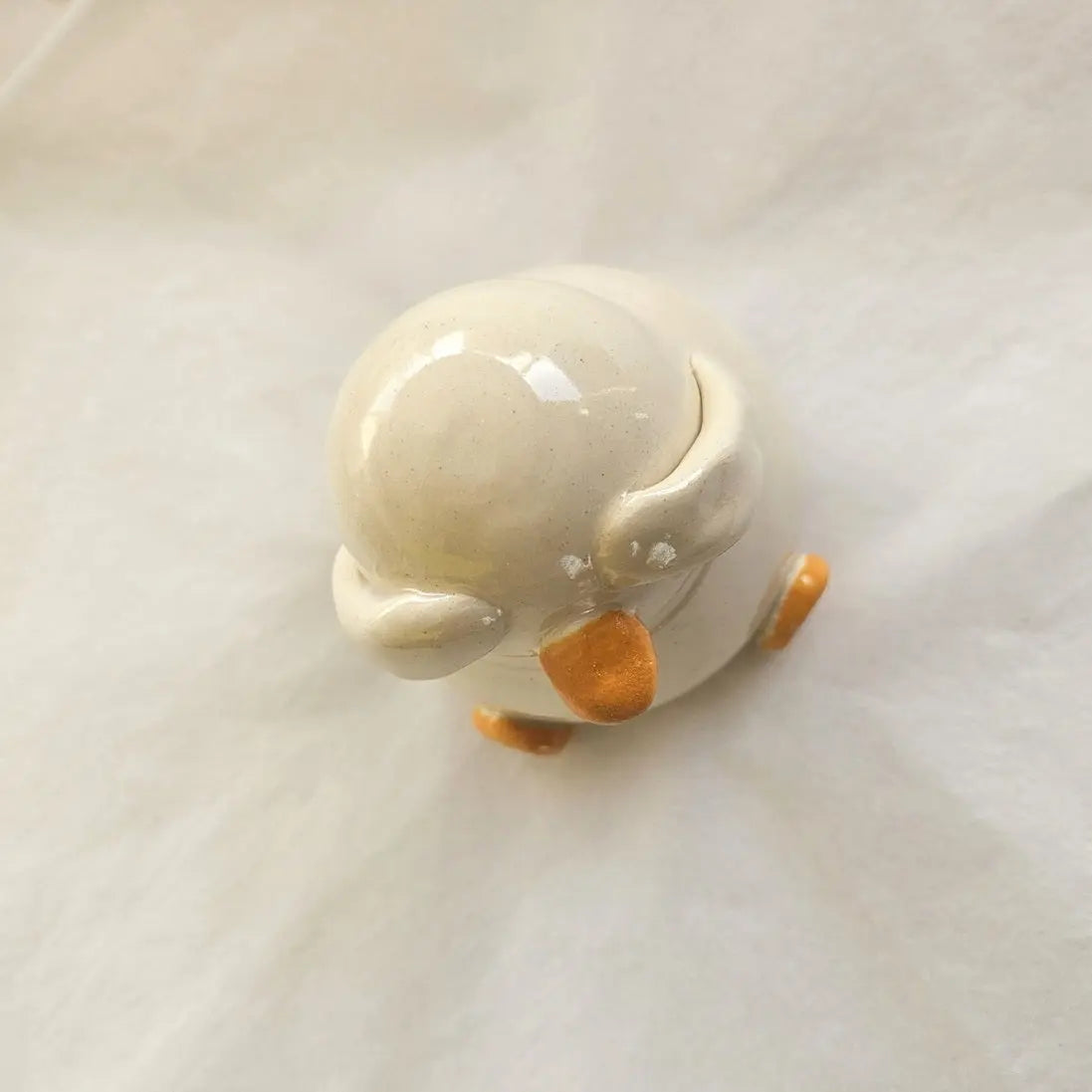 Guy the Shy - Hiding Duck Richard Moonstreet Ceramics