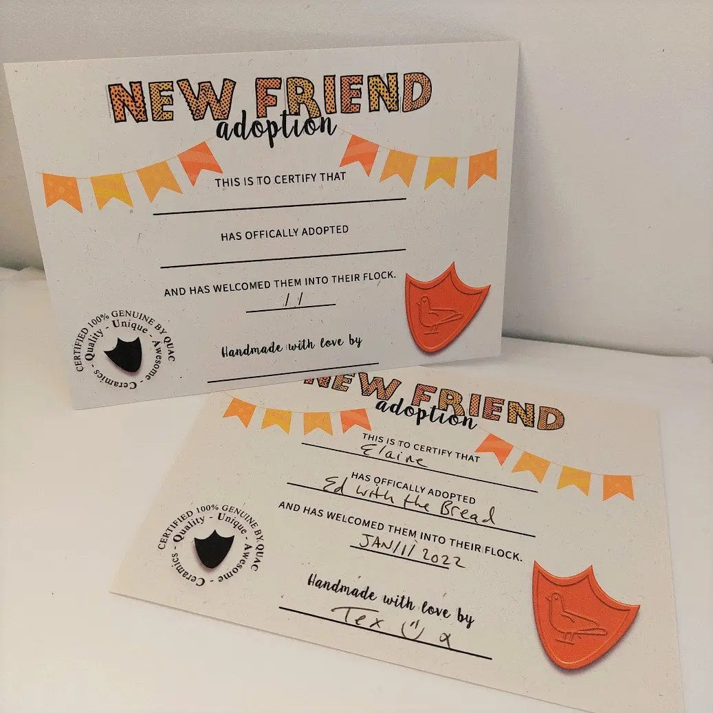 Adoption Certificate My Store
