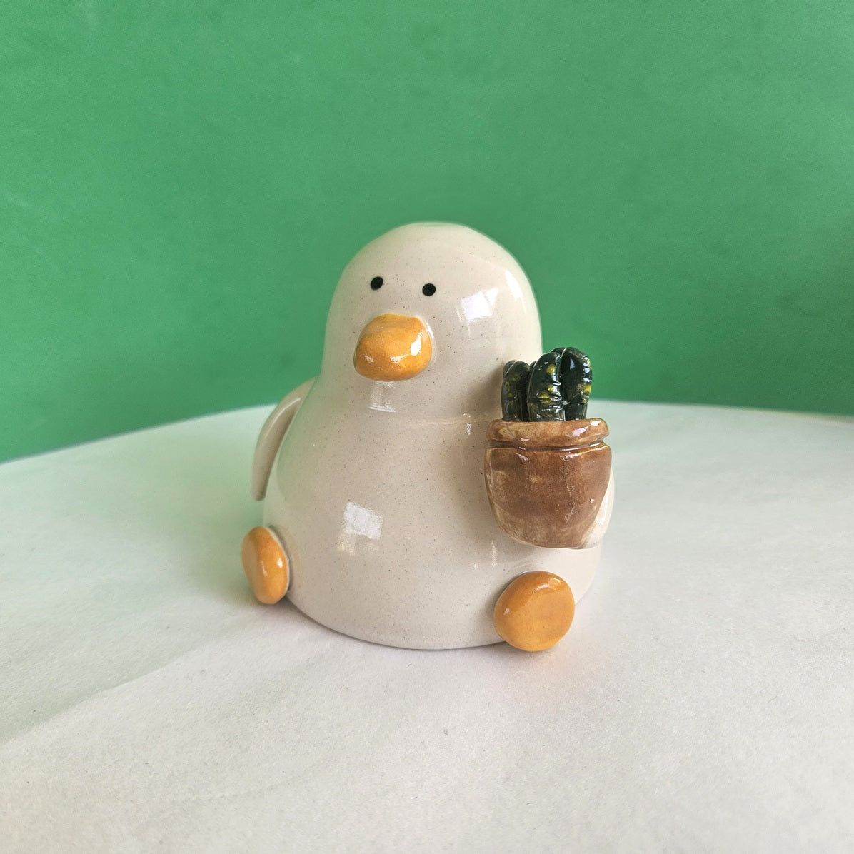 Grant with the Plant - Duck with Succulent Richard Moonstreet Ceramics