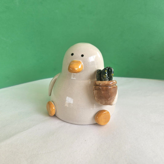 Grant with the Plant - Duck with Succulent Richard Moonstreet Ceramics