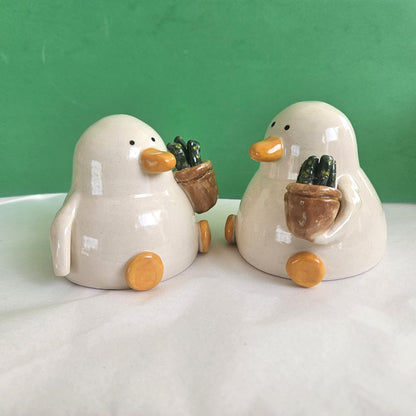 Grant with the Plant - Duck with Succulent Richard Moonstreet Ceramics