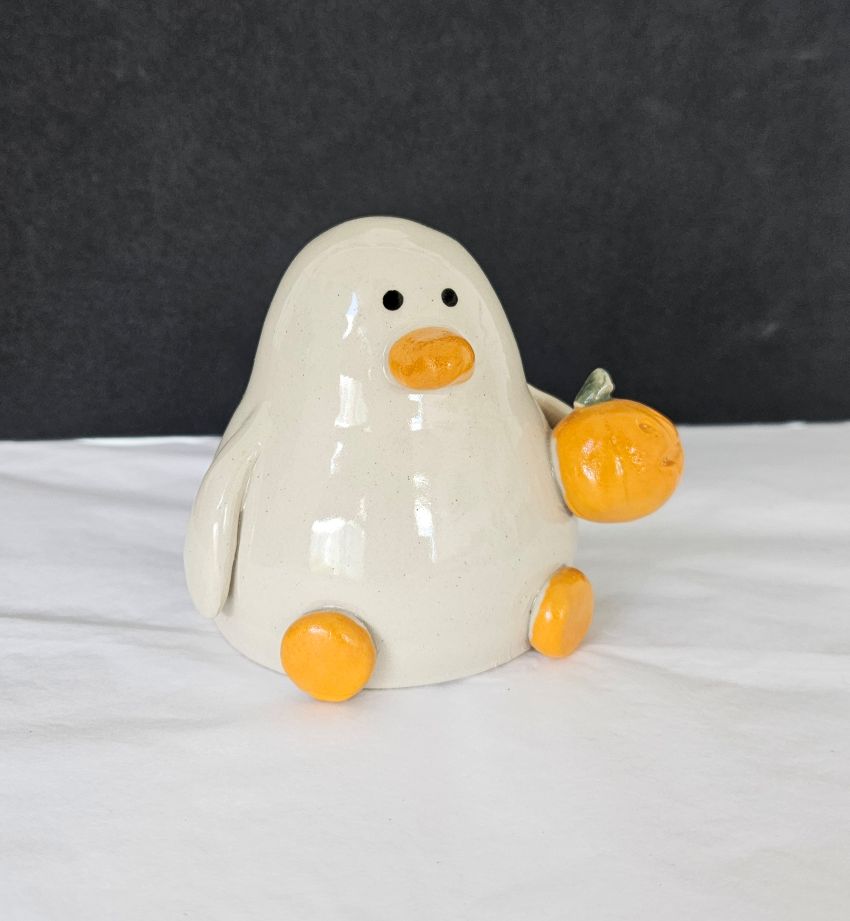 Maude with the Gourd (Pumpkin Duck)
