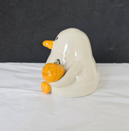 Maude with the Gourd (Pumpkin Duck)