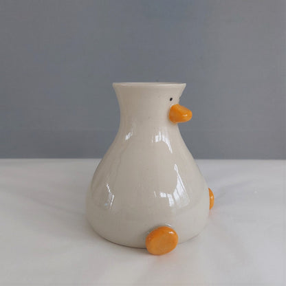 Round Boy Duck Vase