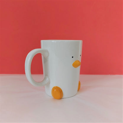 Set of 4 Ceramic Duck Mugs (by Haus of Honk)