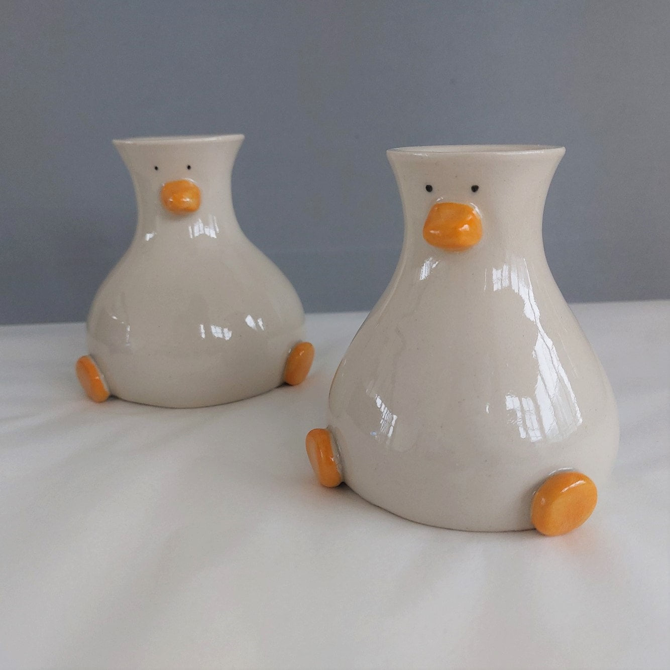 Round Boy Duck Vase