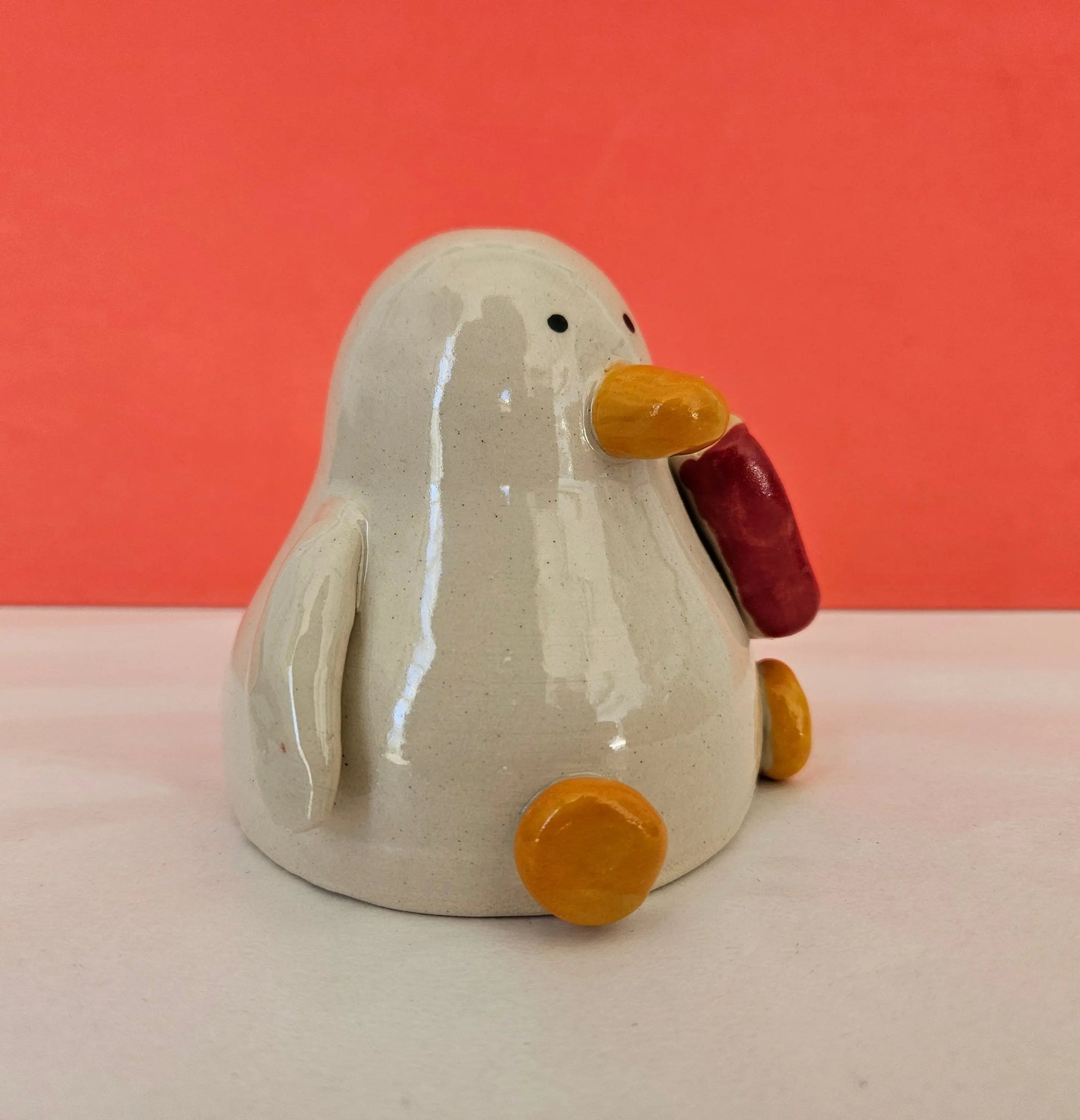 Rory with the Story - Duck with Story Book Richard Moonstreet Ceramics