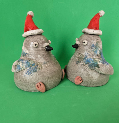 Festive Pigeon Richard Moonstreet Ceramics